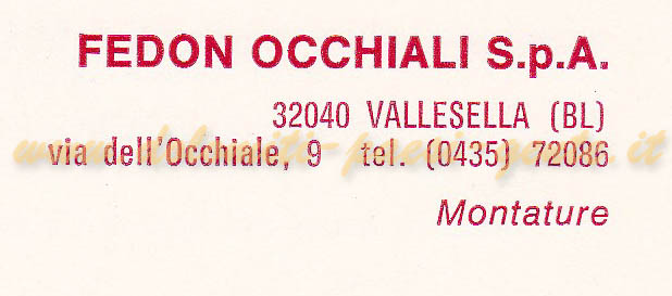 fedon occhiali